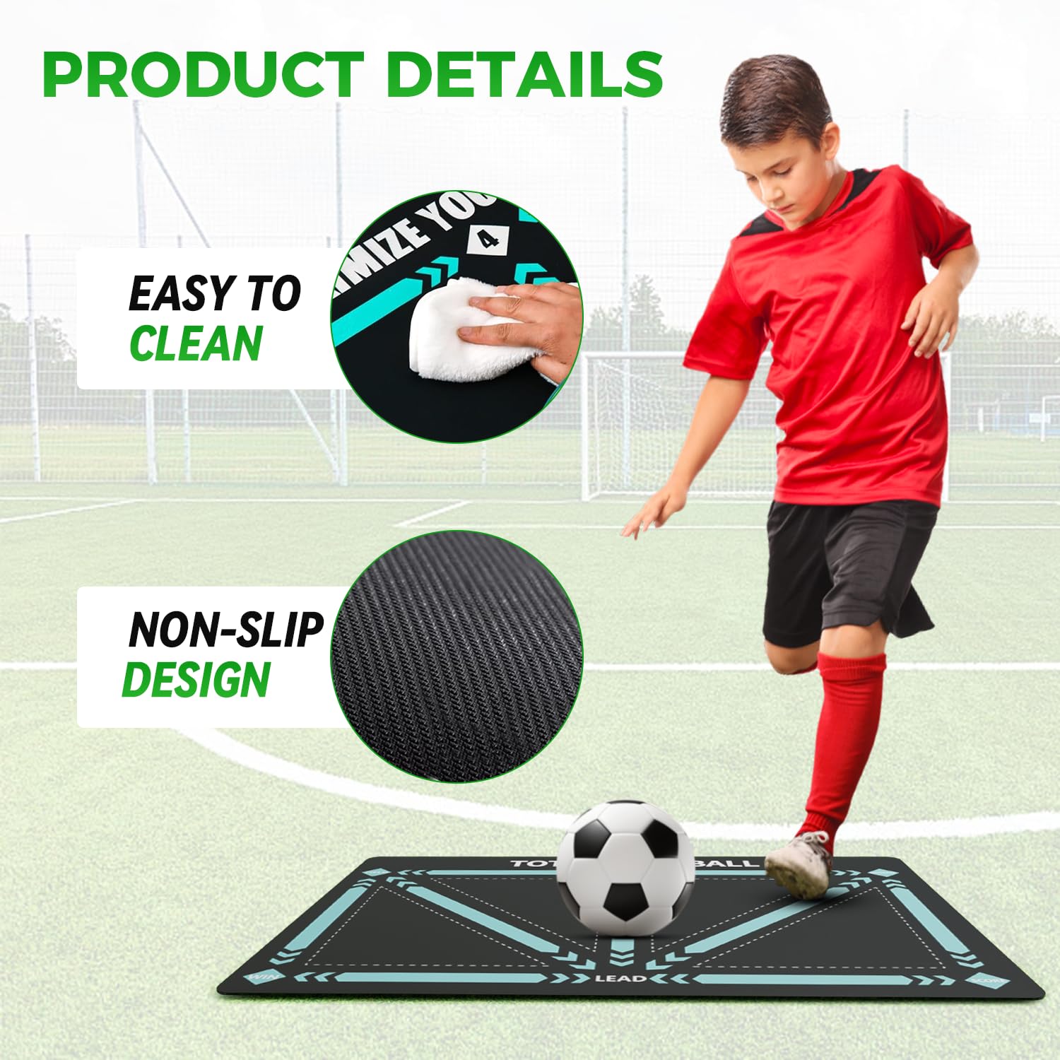 Miniatura 6 de Tapete Entrenamiento De Fútbol Antidesli